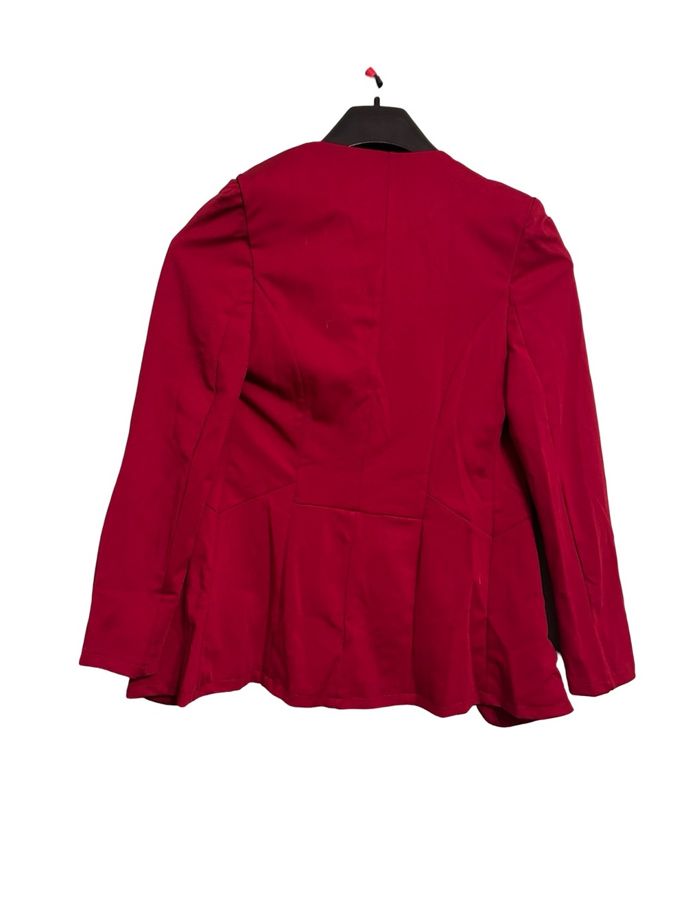 Women's Single-Button Crimson Blazer Jacket - Picture 2 of 4